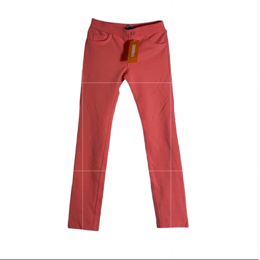 NWT Gymboree Stretch Jeggings Coral Peach Girls Size 8